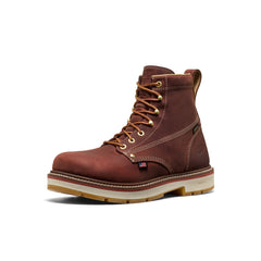 Men's Liberty 6" Waterproof 90° Heel Boot (Carbon Toe) Bombay Brown/Gum / Keen Sale