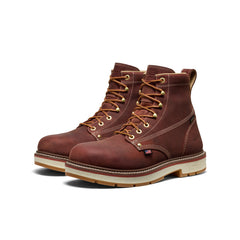 Men's Liberty 6" Waterproof 90° Heel Boot (Soft Toe) Bombay Brown/Gum / Keen For sale