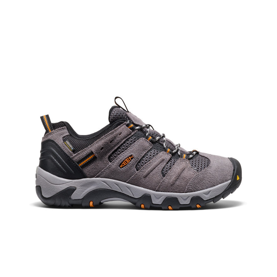 Men's Headout Waterproof Hiking Shoe Steel Grey/Orange Pepper / Keen Sale