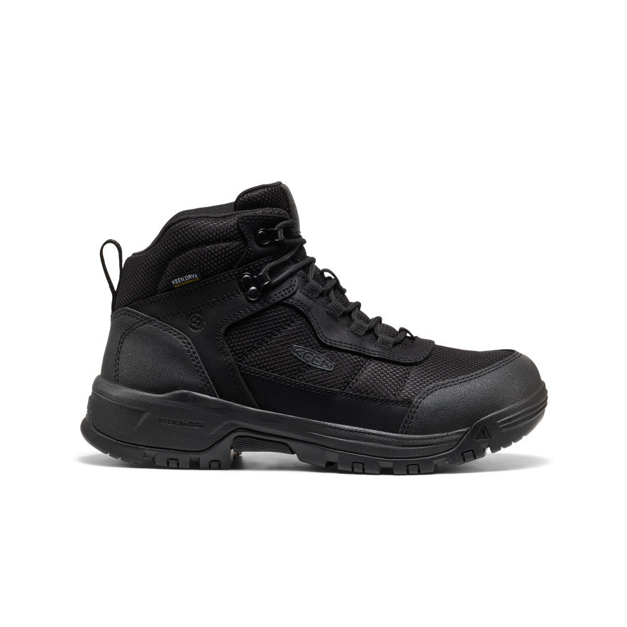Men's Skokie Waterproof Work Boot (Soft Toe) Black/Black / Keen Sale