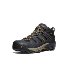 Men's Lansing Mid Waterproof (Steel Toe) Raven/Tawny Olive | Keen Outlet