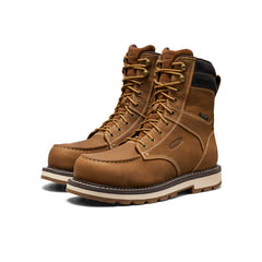 Men's Cincinnati 8" Waterproof 90° Heel Boot (Carbon Toe) Belgian/Sandshell / Keen For sale