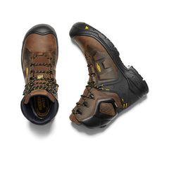 Men's Dover 8" Waterproof Boot (Carbon Toe) Dark Earth/Black | Keen Outlet
