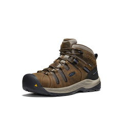 Men's Flint II Waterproof Boot (Steel Toe) Cascade Brown/Orion Blue / Keen Sale