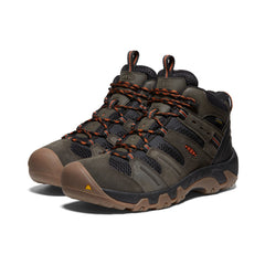 Men's Headout Waterproof Hiking Boot Black Olive/Fossil Orange | Keen Discount