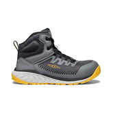 Men's Arvada Mid Work Sneaker (Carbon Toe) Black/Keen Yellow | Keen Discount
