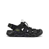 Men's Hyperport Fisherman Leather Sandal Black/Keen Yellow | Keen Outlet