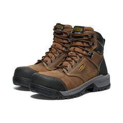 Women's Evanston 6" Waterproof Boot (Carbon Toe) Bison/Black / Keen Sale