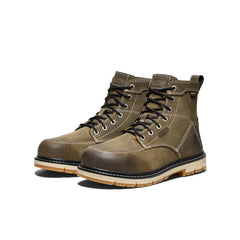Women's San Jose 6" Waterproof 90° Heel Boot (Aluminum Toe) Steel Grey/Gum | Kenn On Sale