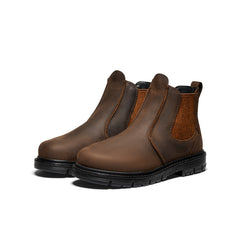 Women's San Jose Chelsea 90° Heel Boot (Aluminum Toe) Cascade Brown/Black | Keen Outlet