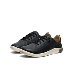 Women's KNX Leather Sneaker Black/Star White / Keen For sale