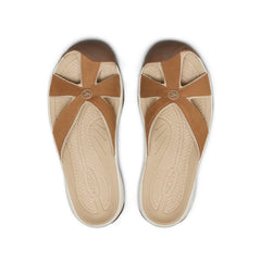 Women's Bali Leather Slide Sandal Chipmunk/Birch | Keen Discount