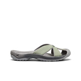 Women's Bali Leather Slide Sandal Lily Pad/Steel Grey | Keen Outlet