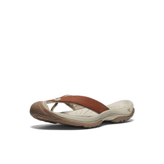 Women's Waimea Leather Flip-Flop Sorrel Horse/Plaza Taupe | Kenn On Sale