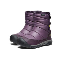 Big Kids' Puffrider Waterproof Winter Boot Black Plum/Daiquiri Green | Keen Outlet