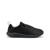 Big Kids' KNX Leather Sneaker Triple Black | Kenn On Sale