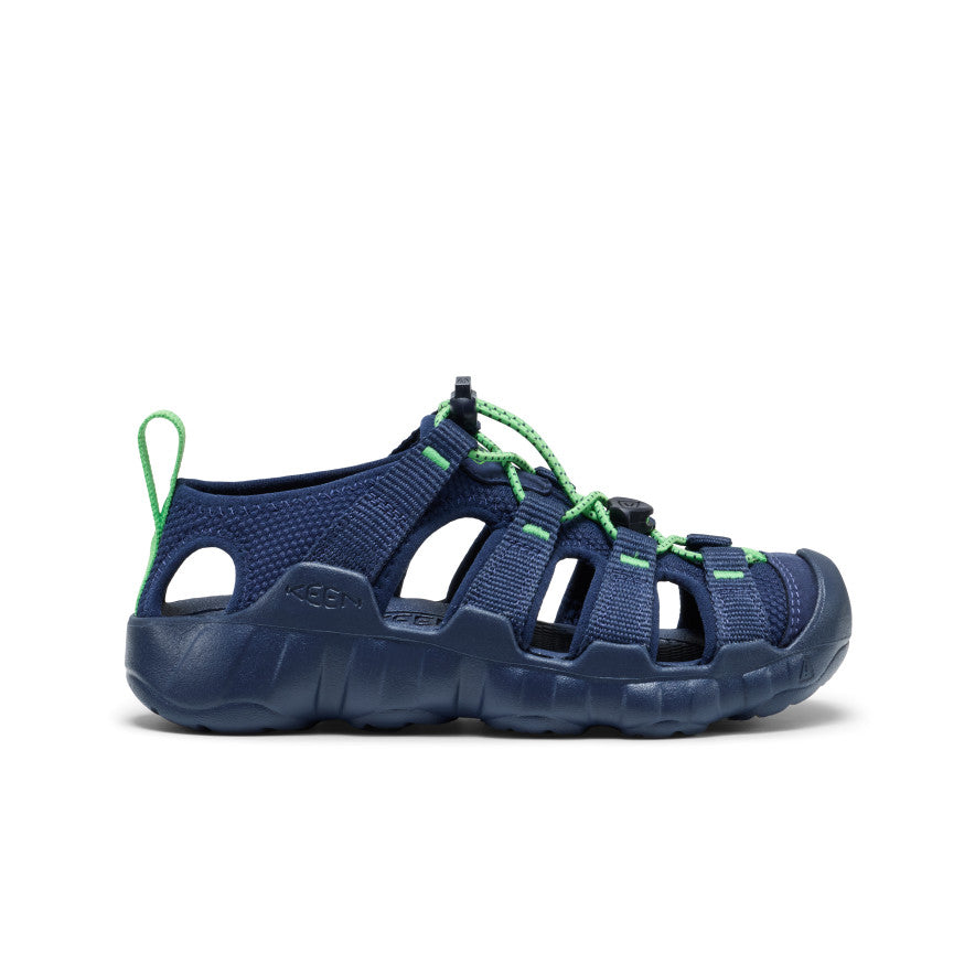 Big Kids' Hyperport H2 Sandal Naval Academy/Vibrant Green / Keen For sale