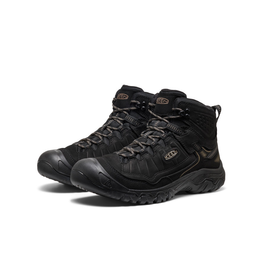 Men's Targhee IV Wide Waterproof Hiking Boot Triple Black / Keen Sale
