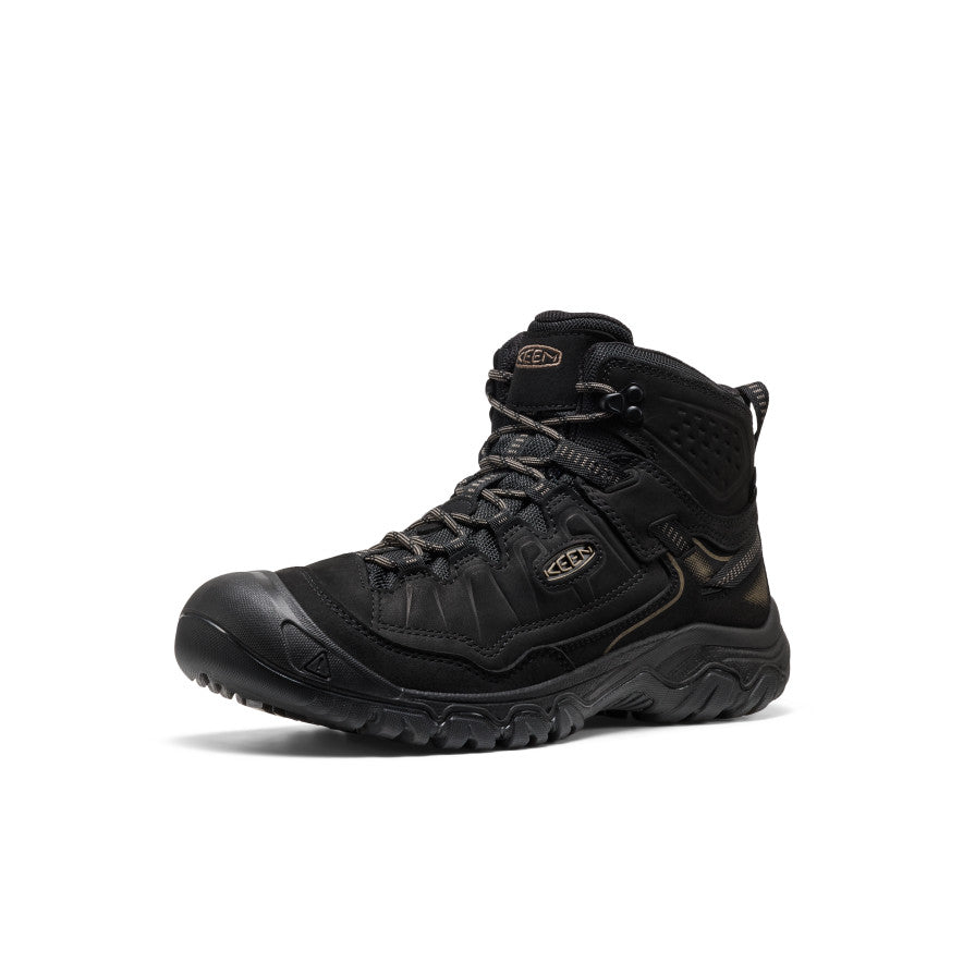 Men's Targhee IV Wide Waterproof Hiking Boot Triple Black / Keen Sale