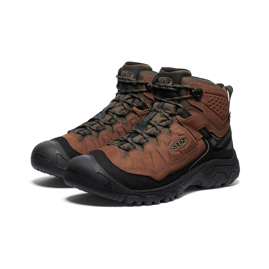 Men's Targhee IV Wide Waterproof Hiking Boot Bison/Black | Keen Discount