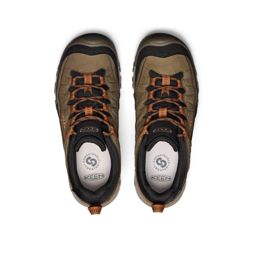 Men's Targhee IV Wide Waterproof Hiking Shoe Sea Turtle/Roasted Pecan / Keen For sale