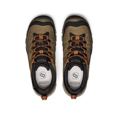 Men's Targhee IV Wide Waterproof Hiking Shoe Sea Turtle/Roasted Pecan / Keen For sale