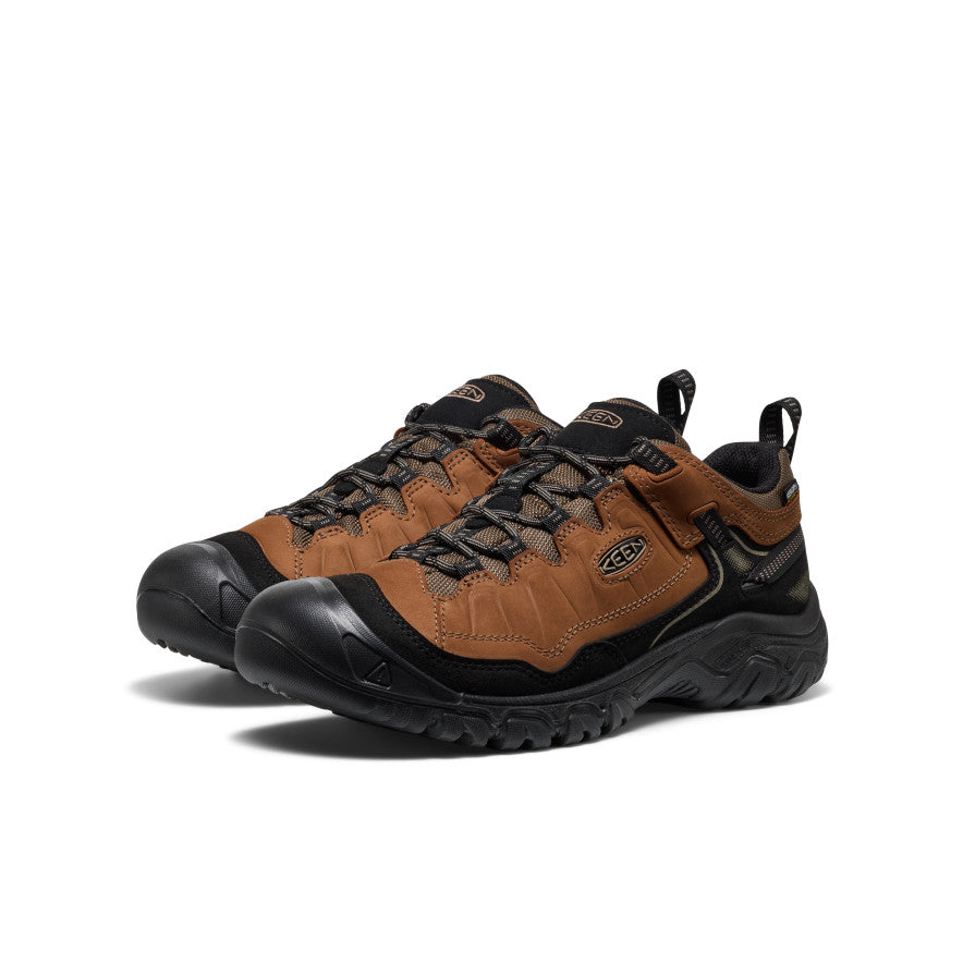 Men's Targhee IV Wide Waterproof Hiking Shoe Bison/Black | Kenn On Sale