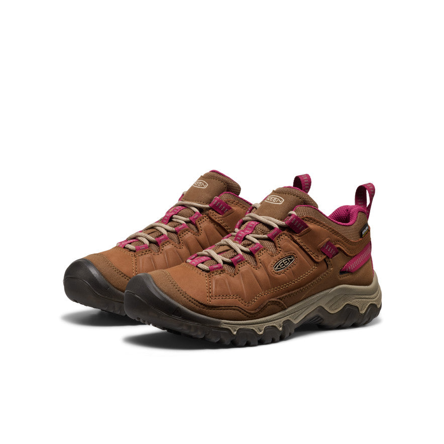 Women's Targhee IV Waterproof Hiking Shoe Bison/Beaujolais | Keen Outlet
