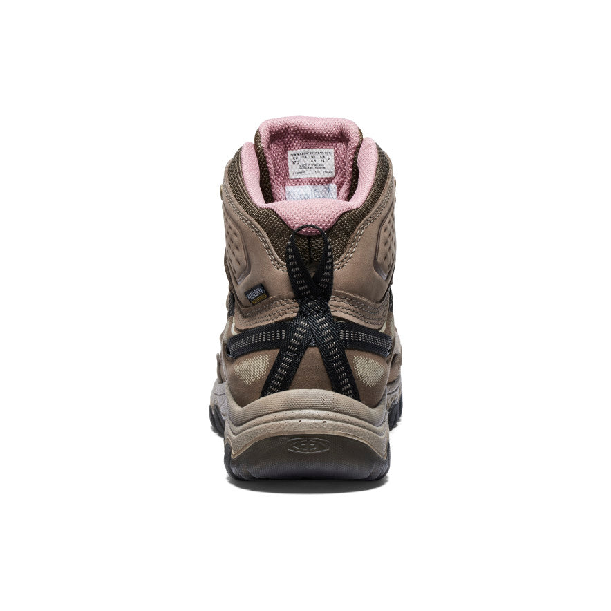 Women's Targhee IV Wide Waterproof Hiking Boot Brindle/Nostalgia Rose / Keen Sale