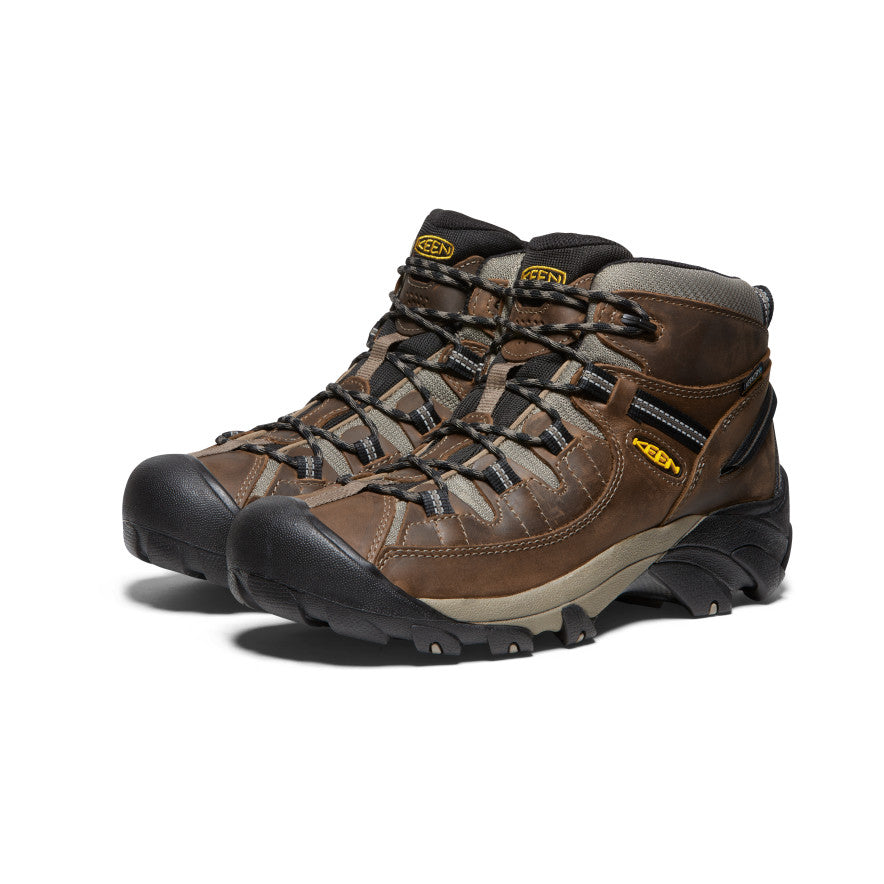 Men's Targhee II Mid Waterproof Hiking Boots Shitake/Brindle | Kenn On Sale