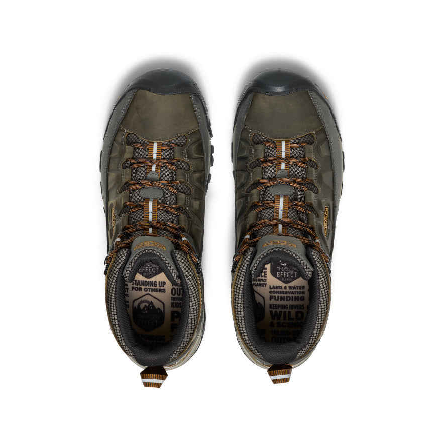Men's Targhee III Waterproof Mid Wide Black Olive/Golden Brown / Keen Online