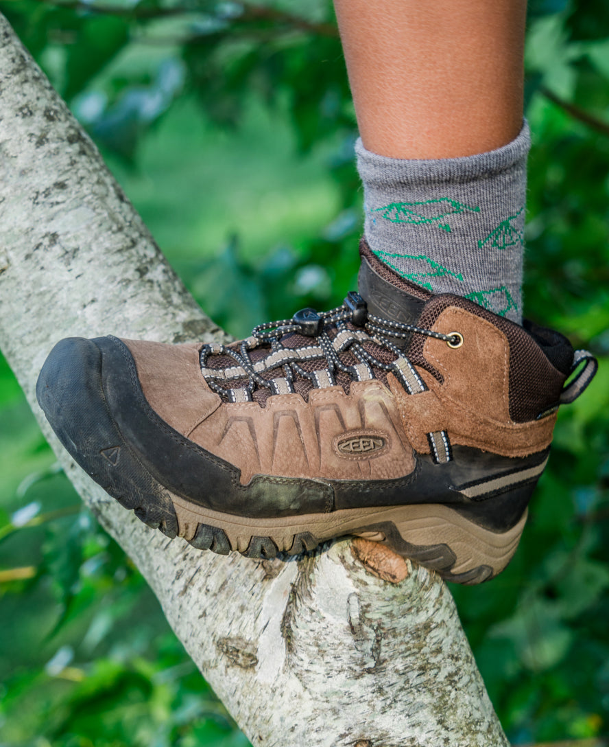 Big Kids' Targhee IV Waterproof Hiking Boot Bison/Brindle / Keen Online