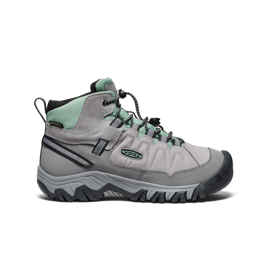Big Kids' Targhee IV Waterproof Hiking Boot Alloy/Granite Green / Keen Sale