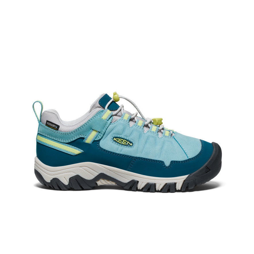 Big Kids' Targhee IV Waterproof Hiking Shoe Reef Waters/Daiquiri Green | Keen Discount