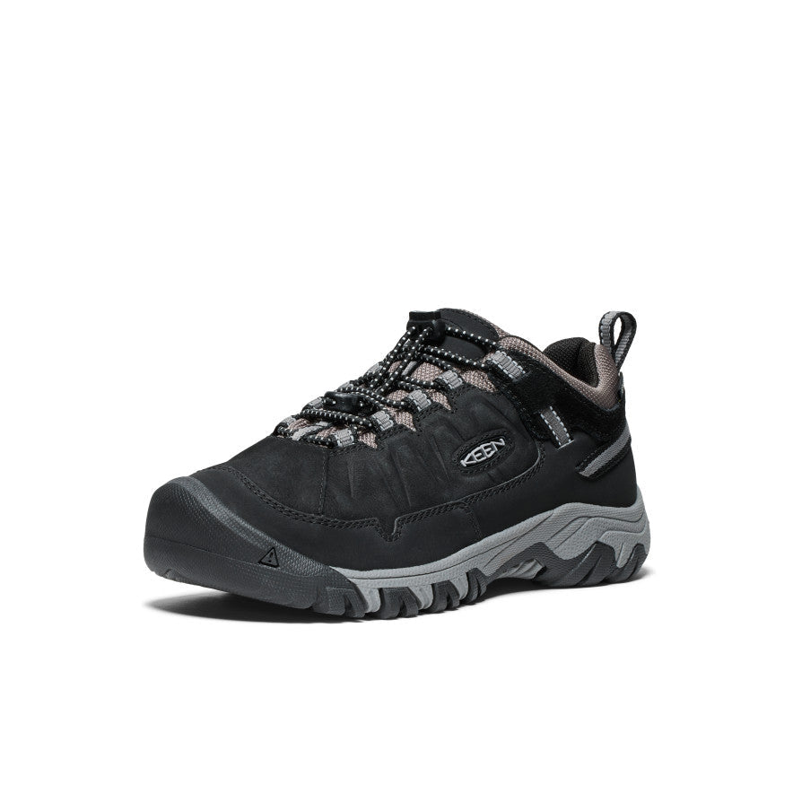 Big Kids' Targhee IV Waterproof Hiking Shoe Black/Steel Grey | Keen Outlet