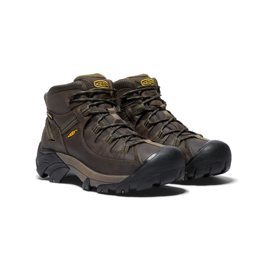 Men's Targhee II Waterproof Mid Wide Canteen/Dark Olive / Keen Sale