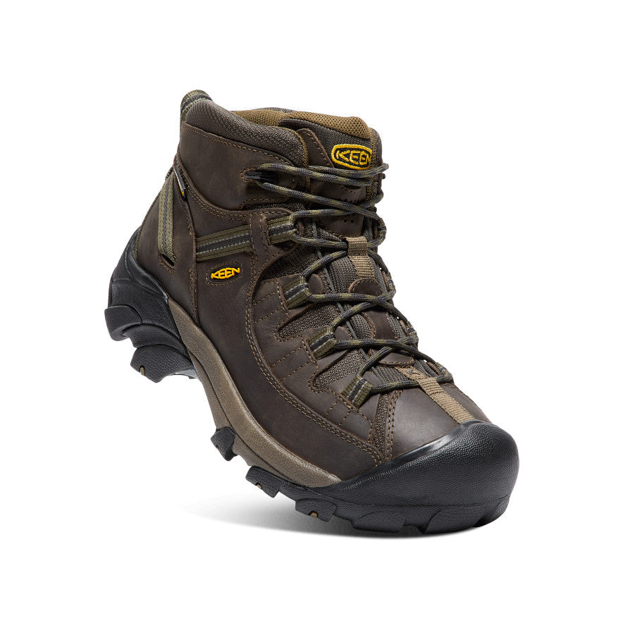 Men's Targhee II Waterproof Mid Wide Canteen/Dark Olive / Keen Sale