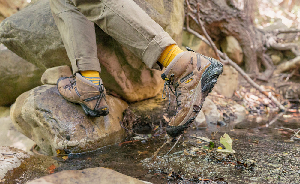 Men's Targhee II Waterproof Mid Wide Shitake/Brindle / Keen For sale