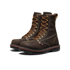 Men's Liberty 8" Waterproof 90° Heel Boot (Carbon Toe) Coffee Bean/Black / Keen Online