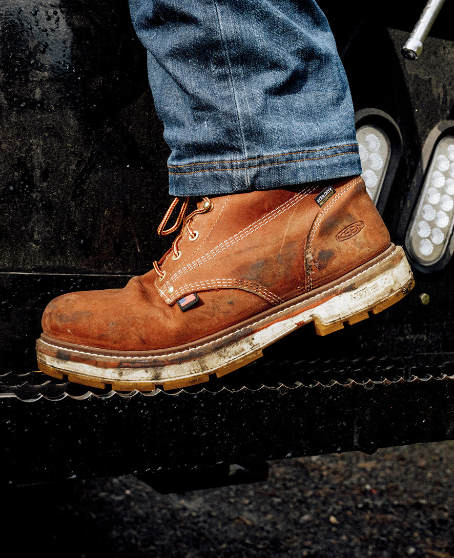 Men's Liberty 6" Waterproof 90° Heel Boot (Carbon Toe) Bombay Brown/Gum / Keen Sale