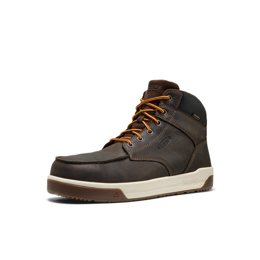 Men's Gibson Waterproof Work Boot (Carbon Toe) Cascade Brown/Gum | Keen Discount