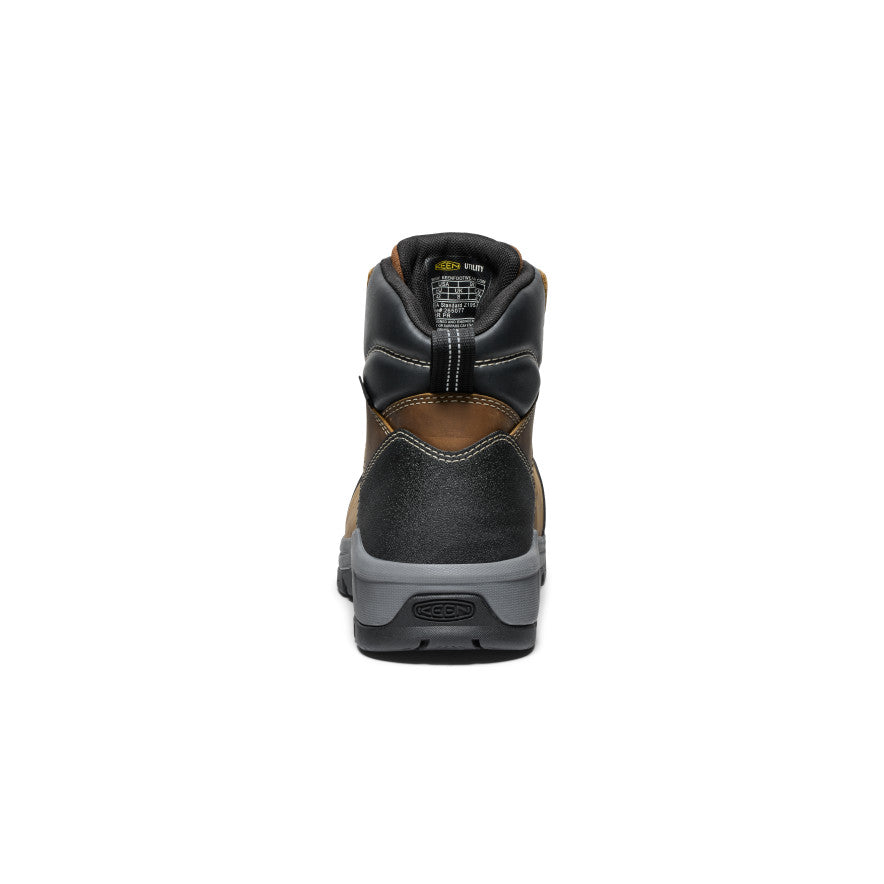 Men's CSA Evanston 6" Waterproof Boot (Carbon Toe) Bison/Black | Keen Outlet