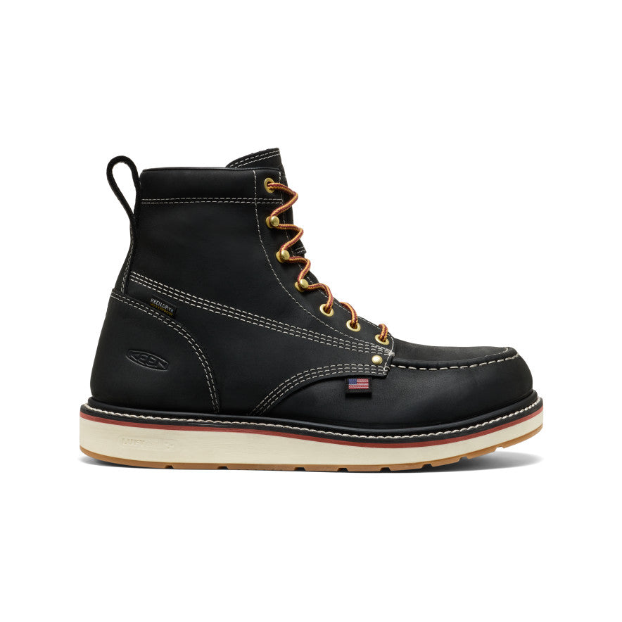 Men's Liberty 6" Waterproof Boot (Carbon Toe) Black/Gum / Keen Online