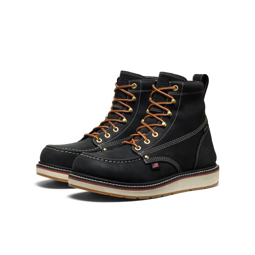 Men's Liberty 6" Waterproof Boot (Carbon Toe) Black/Gum / Keen Online