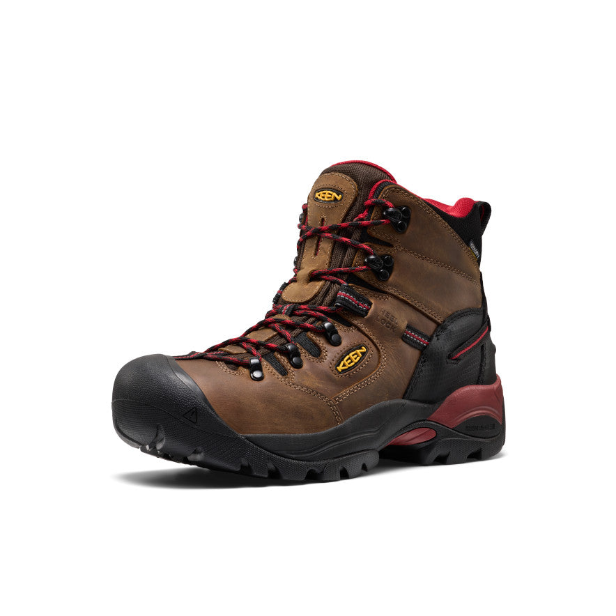 Men's Pittsburgh Energy 6" Waterproof Boot (Carbon Toe) Bison/Black / Keen Online