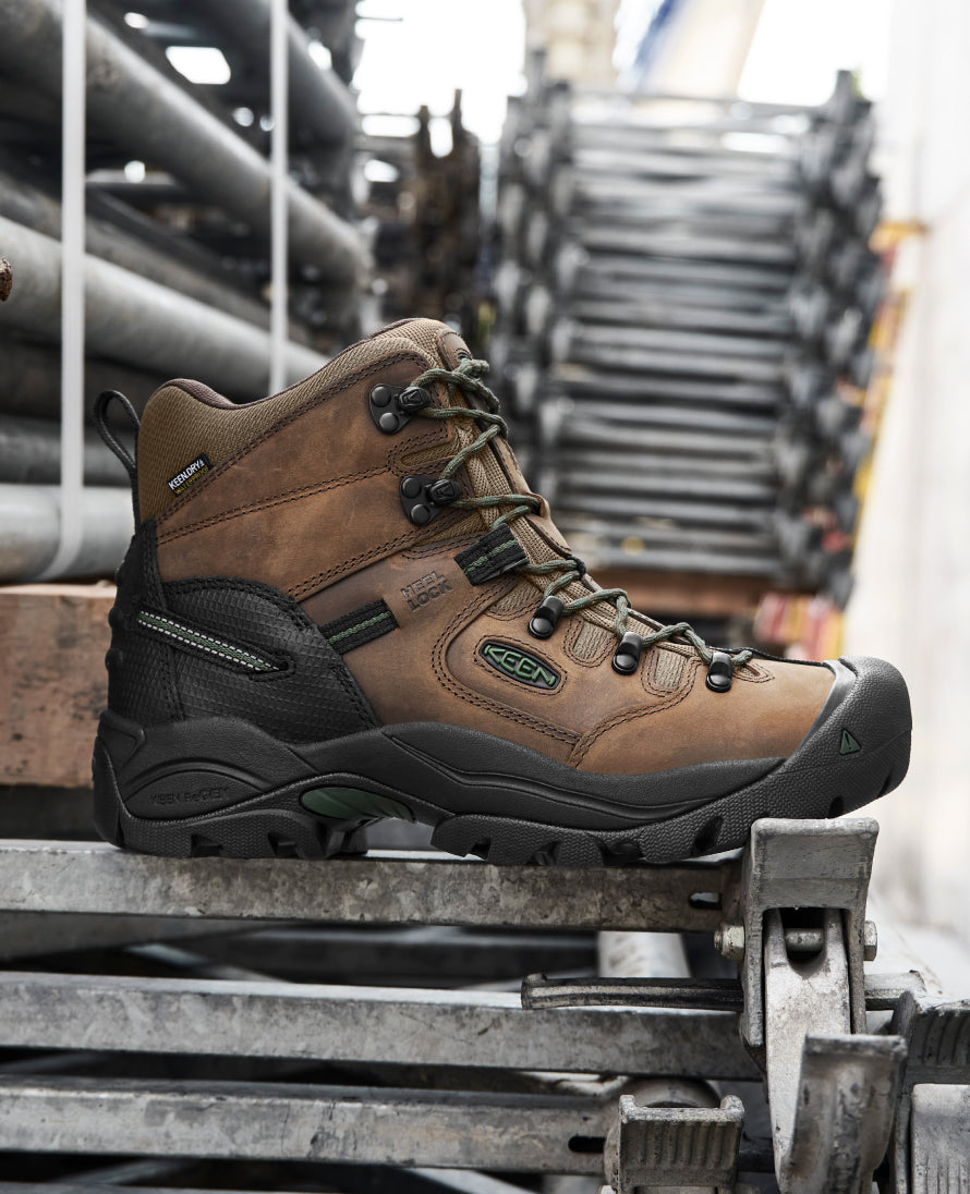Men's Pittsburgh Energy 6" Waterproof Boot (Carbon Toe) Bison/Black / Keen Online
