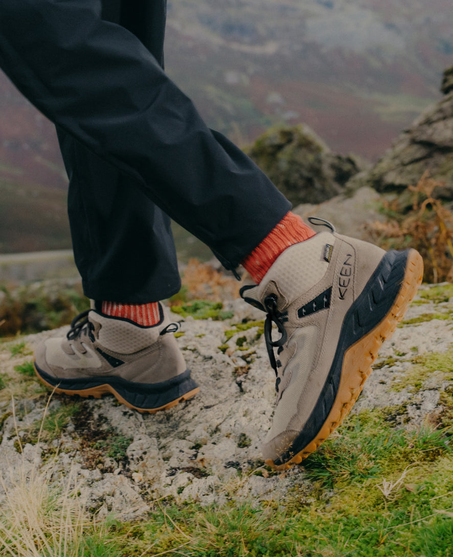 Men's Hightrail Waterproof Hiking Boot Safari/Steel Grey | Keen Discount