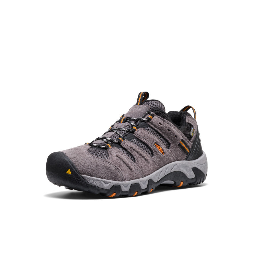 Men's Headout Waterproof Hiking Shoe Steel Grey/Orange Pepper / Keen Sale