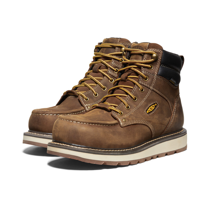 Men's Cincinnati 6" Waterproof Boot (Carbon Toe) Belgian/Sandshell / Keen For sale