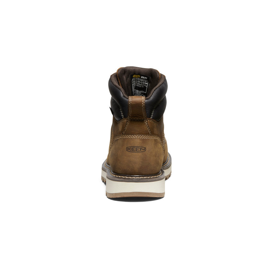 Men's Cincinnati 6" Waterproof 90° Heel Boot (Carbon Toe) Belgian/Sandshell / Keen Sale